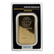 50g Argor-Heraeus Gold Minted Bar