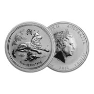 1 oz Perth Mint 2018 Year of the Dog Silver Coin