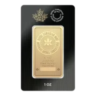 1 oz Royal Canadian Mint Gold Bar (RCM) New Style