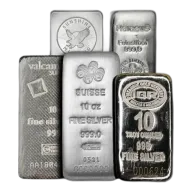10 oz Pure Silver Assorted Bars (Secondary Market)