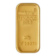 Umicore 250 Gram Gold Bullion Bar