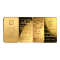5 oz Gold Bar(Circulated) - Assorted Brands