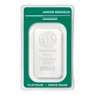 100g Argor-Heraeus Platinum Minted Bar