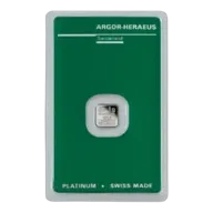 1g Argor-Heraeus Platinum Minted Bar