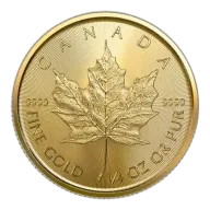 1/4 oz Random Year Canadian Maple Leaf Gold Coin | Royal Canadian Mint