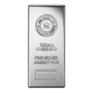 100 oz Silver Bar | Royal Canadian Mint