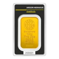 100g Gold Bar | Argor-Heraeus | Minted
