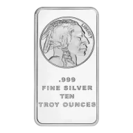 10 oz Buffalo Silver Bar | Silvertowne Mint
