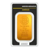 50g Gold Bar | Argor-Heraeus | Minted
