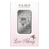 Love Always 1 oz Silver Bar - PAMP Suisse
