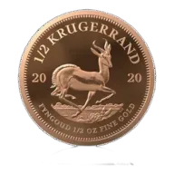 1/2 oz South African Mint Krugerrand Gold Coin