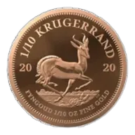 1/10 oz South African Mint Krugerrand Gold Coin