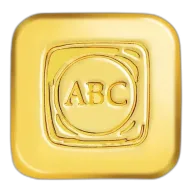 1 Ounce Bullion Cast Gold ABC