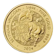 2024 Tudor Beasts Seymour Unicorn 1/4oz Gold Coin