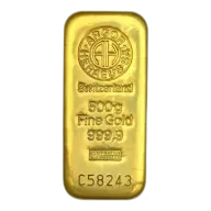 500g Gold Bar | Argor-Heraeus | Casted