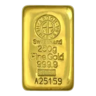 250g Gold Bar | Argor-Heraeus | Casted