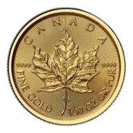 2026 1/10 oz Canadian Gold Maple Leaf - .9999 Fine Gold