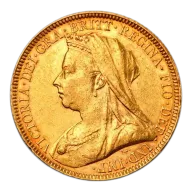 Queen Victoria Old Head Gold Sovereign | 1893-1901
