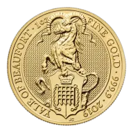 1 oz Queen's Beasts Yale of Beaufort Gold Coin (2019)