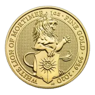 1 oz Queen's Beasts White Lion Gold Coin | 2020