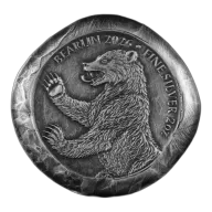 2026 Germania Mint Bearlin 2 oz Cast Silver Bar (.999)