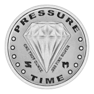 1 oz Salivate Metal Diamond Fist Silver Round (.999, BU)