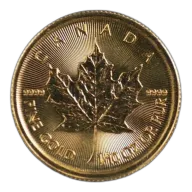 2026 1/10 oz Canadian Gold Maple Leaf BU