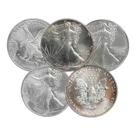 Pre-Owned 1 oz American Silver Eagle Silver Coin
