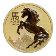 2026 1/4 oz Perth Mint Gold Horse (Lunar Series) BU