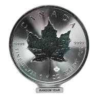 1 oz Canadian Silver Maple Leaf (Random Year)