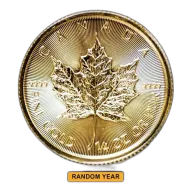 1/4 oz Canadian Gold Maple Leaf BU (Random Year)