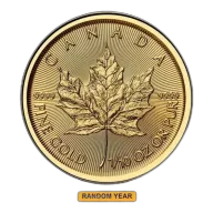 1/10 Canadian Gold Maple Leaf (Random Year)