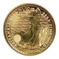 1/10 oz Great Britain Gold Britannia BU (Random Year)