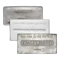 100 oz Engelhard Silver Bar (.999)
