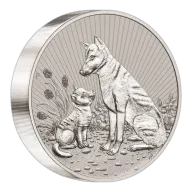 10 oz .999 Silver Austalian Mint Mother Dingo and Pup