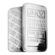 1oz Vintage Premium Johnson Matthey Silver Bar