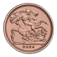 Quarter Sovereign Charles III Gold Coin | 2024