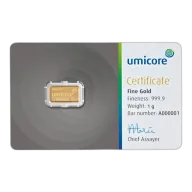 1g Gold Bar | Umicore