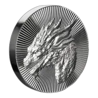 Scottsdale Dragon Stacker 2oz Silver Scottsdale Mint Round