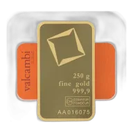 250g Gold Bar | Valcambi | Minted