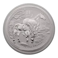Australian 1 Kilo Silver Year of the Horse - 2014