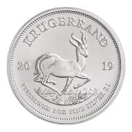 2019 Krugerrand 1oz .999 Silver Bullion Round Coin