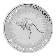 2024 $1 Kangaroo 1oz .9999 Silver Perth Mint Round