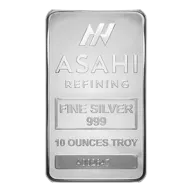 10 oz Asahi Refining Silver Bar