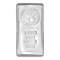 1kg Perth Mint Silver Cast Bar