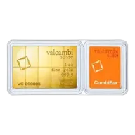 1 oz Valcambi Gold CombiBar (10 x 1/10 oz, with Assay)