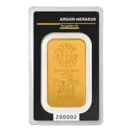 100g Argor-Heraeus Gold Bar