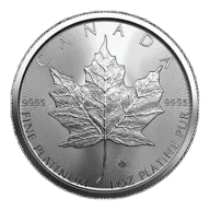 1 oz Canadian Platinum Maple Leaf Coin (Random Year)