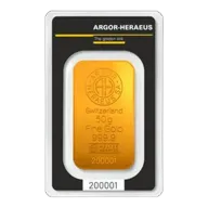 50g Argor-Heraeus Gold Bar