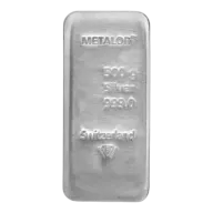 500g Silver Bar Metalor